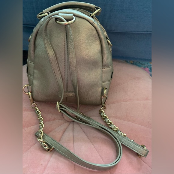Good Condition, Joe's Jeans "Jordyn" Golden Mini Convertible Backpack/Crossbody - Picture 3 of 9